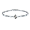 Jewelry Copper Water Drop Shape Microinlaid Zirconia Bracelet