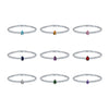 Jewelry Copper Water Drop Shape Microinlaid Zirconia Bracelet