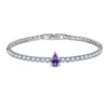 Jewelry Copper Water Drop Shape Microinlaid Zirconia Bracelet