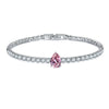 Jewelry Copper Water Drop Shape Microinlaid Zirconia Bracelet