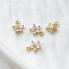 Jewelry Copper Zircon Bauhinia Pendant Electroplated Accessories