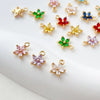 Jewelry Copper Zircon Bauhinia Pendant Electroplated Accessories