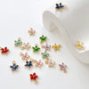 Jewelry Copper Zircon Bauhinia Pendant Electroplated Accessories
