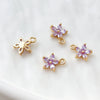 Jewelry Copper Zircon Bauhinia Pendant Electroplated Accessories