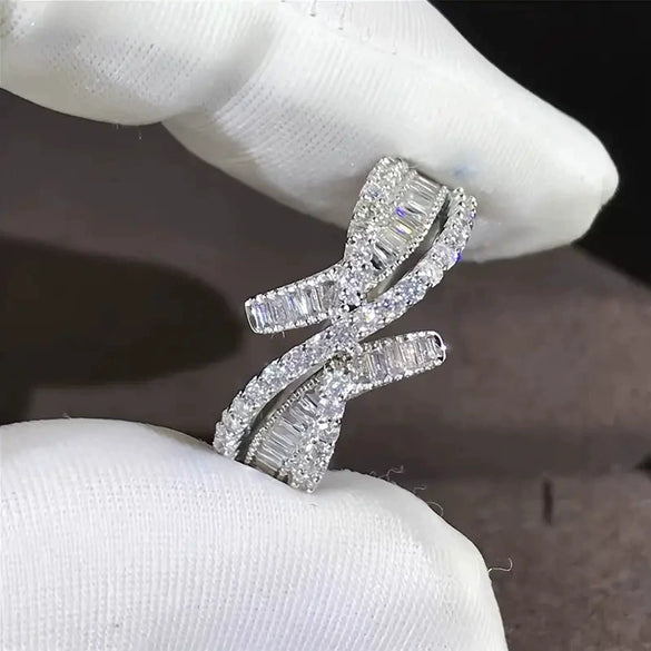 Jewelry Copper Zircon Bow Fashion Women's Ring