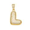 Jewelry Copper Zircon Goldplated Letter Clavicle Chain Pendant With Ochain And Electroplating Treatment