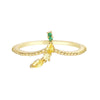 Jewelry Copper Zircon Inlaid Fruit Ring Bracelet For Women