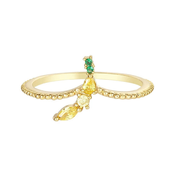 Jewelry Copper Zircon Inlaid Fruit Ring Bracelet For Women