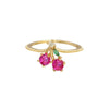 Jewelry Copper Zircon Inlaid Fruit Ring Bracelet For Women