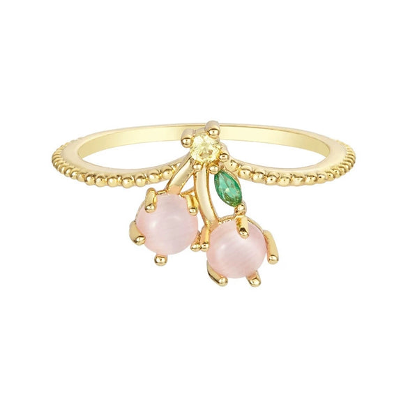 Jewelry Copper Zircon Inlaid Fruit Ring Bracelet For Women
