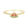 Jewelry Copper Zircon Inlaid Fruit Ring Bracelet For Women