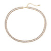 Jewelry Copper Zircon Microinlaid Geometric Light Luxury Necklace Box Chain