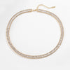 Jewelry Copper Zircon Microinlaid Geometric Light Luxury Necklace Box Chain