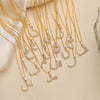 Jewelry Copper Zirconia Arabic Letter Pendant Necklace Personality Hip Hop O Chain
