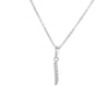 Jewelry Copper Zirconia Arabic Letter Pendant Necklace Personality Hip Hop O Chain