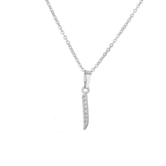 Jewelry Copper Zirconia Arabic Letter Pendant Necklace Personality Hip Hop O Chain