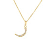 Jewelry Copper Zirconia Arabic Letter Pendant Necklace Personality Hip Hop O Chain