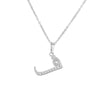 Jewelry Copper Zirconia Arabic Letter Pendant Necklace Personality Hip Hop O Chain