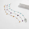 Jewelry Copperclad Iron Chain Turquoise Crystal Electroplated Sweet Style Hairpin