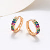 Jewelry Copperzinc Alloy Geometric Electroplated Artificial Gemstone Earrings