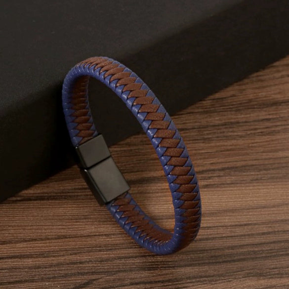 Jewelry Couple Bracelets Microfiber Leather Stainless Steel Magnetic Buckle Electroplating Original Design