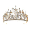 Jewelry Court Style Light Luxury Alloy Crystal Hairband Crown Electroplated For Women