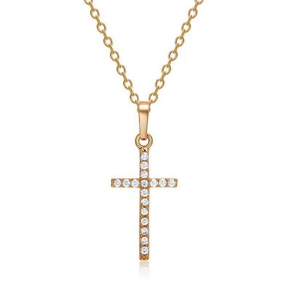 Jewelry Cross Pendant Necklace Alloy Geometric Light Luxury Ochain Unisex