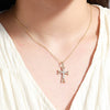 Jewelry Cross Pendant Necklace Alloy Gold Plated Electroplated Style
