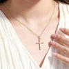 Jewelry Cross Pendant Necklace Alloy Gold Plated Electroplated Style