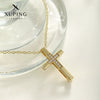 Jewelry Cross Pendant Necklace Alloy Gold Plated Electroplated Style
