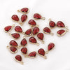 Jewelry Crystal Glass Transparent Phnom Drop Cutting Surface Metal Electroplating Matching Material
