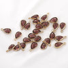 Jewelry Crystal Glass Transparent Phnom Drop Cutting Surface Metal Electroplating Matching Material