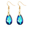 Jewelry Crystal Light Luxury Geometric Water Drop Earrings For Women