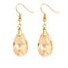 Jewelry Crystal Light Luxury Geometric Water Drop Earrings For Women