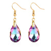 Jewelry Crystal Light Luxury Geometric Water Drop Earrings For Women