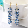 Jewelry Crystal Light Luxury Geometric Water Drop Earrings For Women