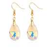 Jewelry Crystal Light Luxury Geometric Water Drop Earrings For Women