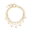 Jewelry Crystal Star Choker Necklace Metal Snake Bone Chain Geometric Electroplating Style
