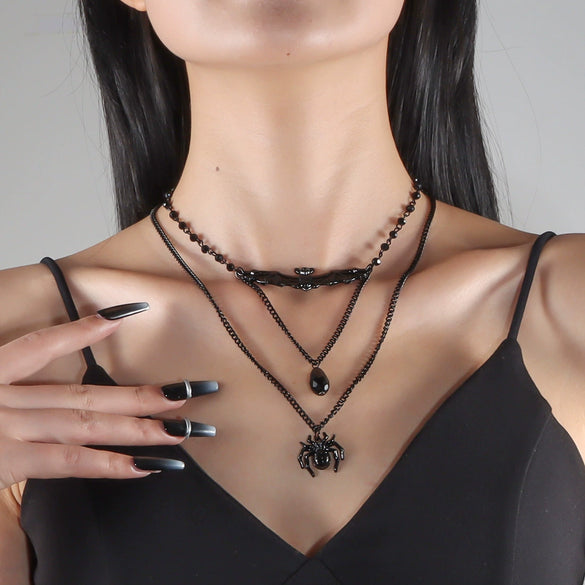 Jewelry Dark Bat Spider Alloy Pendant Retro Electroplating Insect Style