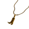 Jewelry Denim Boots Pendant Necklace Retro Style Stainless Steel Titanium Steel Geometric Shape Furnace Vacuum Plating Electroplating