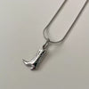 Jewelry Denim Boots Pendant Necklace Retro Style Stainless Steel Titanium Steel Geometric Shape Furnace Vacuum Plating Electroplating