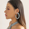 Jewelry Denim Geometric Heart Star Shape Handmade Ring Earring