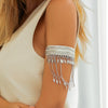 Jewelry Denim Style Metal Coin Tassel Arm Chain Dunhuang Leaf Retro Bracelet Ironaluminum Chain Alloy Electroplated