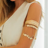 Jewelry Denim Style Metal Coin Tassel Arm Chain Dunhuang Leaf Retro Bracelet Ironaluminum Chain Alloy Electroplated