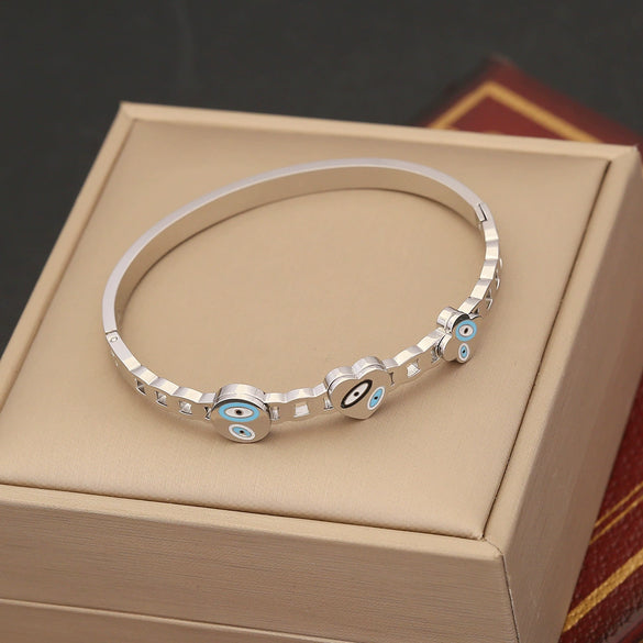 Jewelry Devil's Eye Bracelet Stainless Steel Electroplated Bohemian Fashion