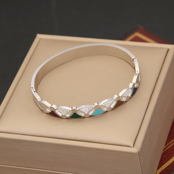 Jewelry Devil's Eye Bracelet Stainless Steel Electroplated Bohemian Fashion