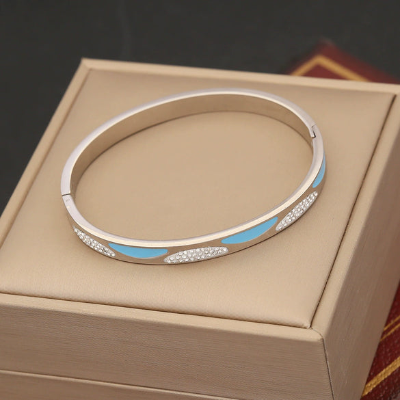 Jewelry Devil's Eye Bracelet Stainless Steel Electroplated Bohemian Fashion