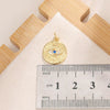 Jewelry Devil's Eye Pendant Bracelet Necklace Copper Gold Plated Inlay