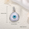 Jewelry Devil's Eye Pendant Bracelet Necklace Copper Gold Plated Inlay