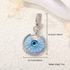 Jewelry Devil's Eye Pendant Bracelet Necklace Copper Gold Plated Inlay